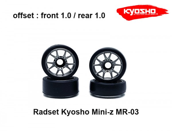 Radset (4) Mini-z MR-03 1.0 grau