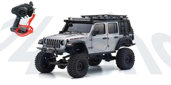 Kyosho | Mini-Z Crawler | MX-01 | Jeep Wrangler Rubicon Silver Metallic | K.32528S