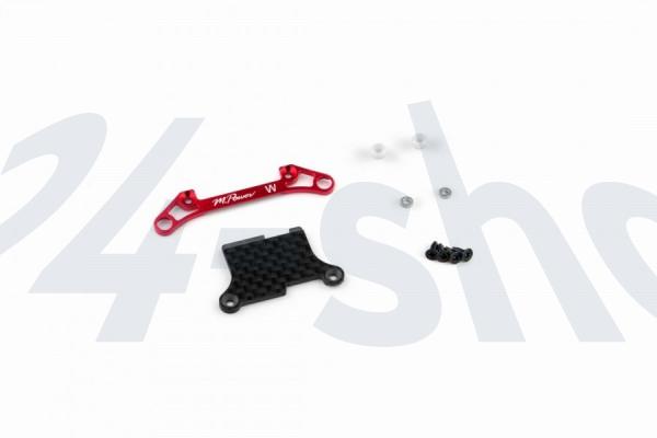 Mpower | Mini-Z Tuning | Alu Front Lower Arm Set Ver.2 (Wide/Red) | MAP005V2WR