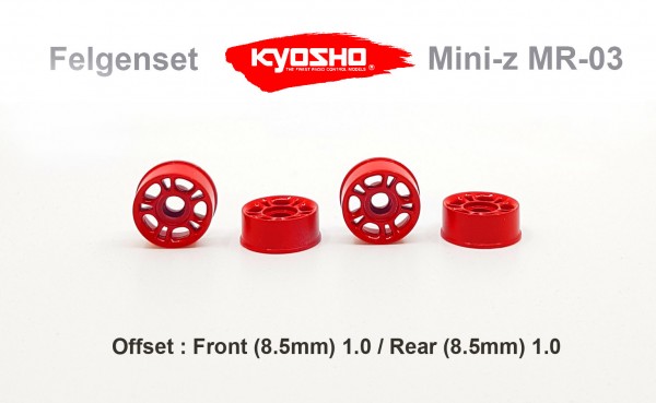 Felgenset Mini-z MR-03 0 10 Spoke rot,brush