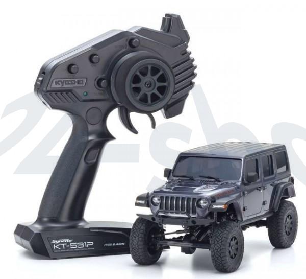 kyosho |Mini-Z Crawler | MX-01 Jeep Wrangler Rubicon Granite Metallic| K.32521GM 