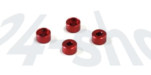 Kyosho Distanzringe für MZW418 MR03 3mm (4) rot MZW418-30
