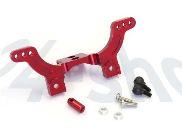 Dämpferbrücke hinten, Aluminium, rot Mini-z Buggy mbw016r