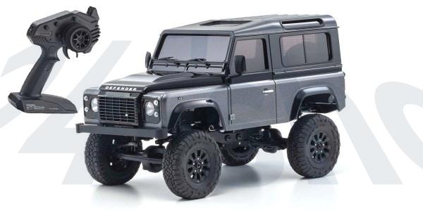 Kyosho | Mini-Z Crawler | MX-01 | Land Rover Defender 90 Autobiography Corris Grey - Santorini Black | K.32526GM