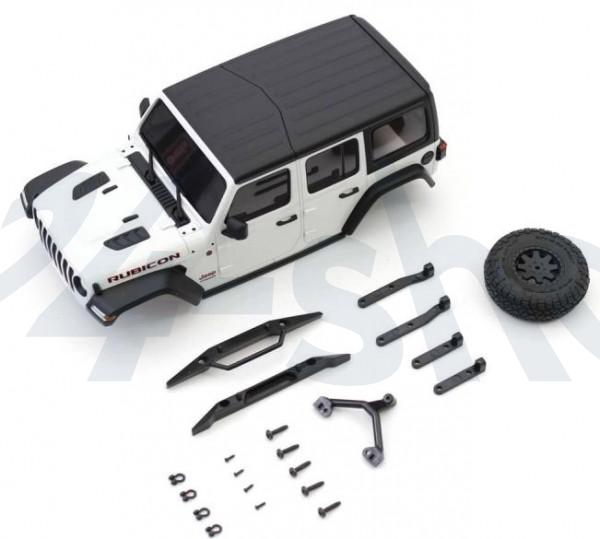 MINI-Z Crawler | K.MXB01W | Kyosho | Karossserie Jeep Wrangler Rubicon Mini-Z 4X4 MX01 White Mini-Z 4X4 MX01