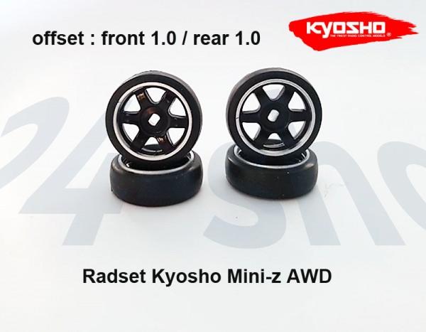 Radset Mini-z AWD / Kyosho / Reifen / Felgen