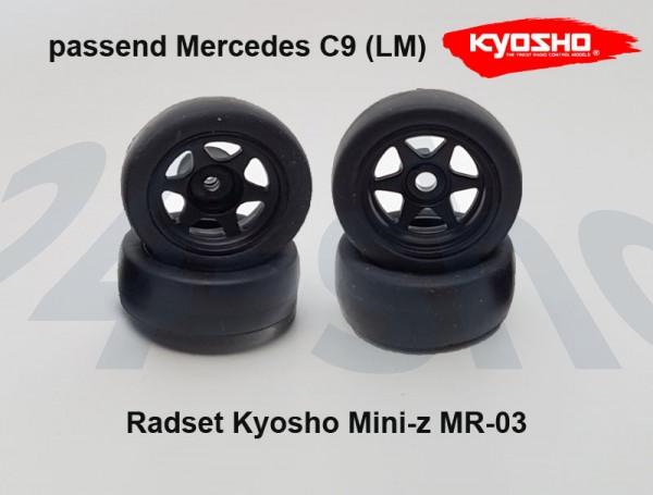 Radset Mini-z MR-03 Felge Reifen Mercedes C9 kyosho