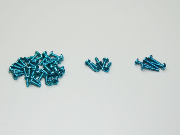 Schraubensatz blau für Mini-z Monster mmf01bl