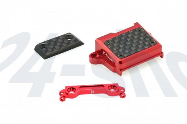 X-Power | Mini-Z Tuning | SERVO GEAR COVER WITH TOWER BAR (Narrow) FOR MR03 | XP-M03-C37