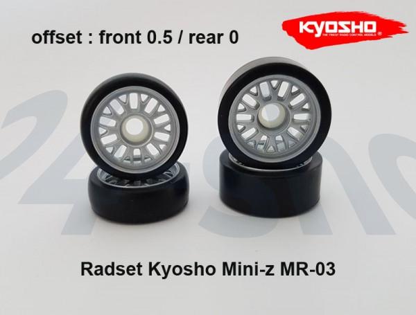 Radset (4) Mini-z MR-03 05.0 silber