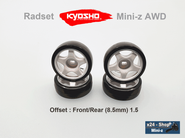 Radset Mini-z AWD 1.5 weiss Drift