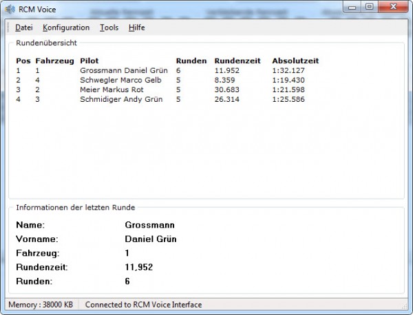 RCM Voice Software RS169