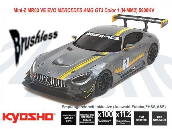 kyosho | Mini-Z MR03 EVO MERCEDES AMG GT3 Color 1 | K.32793