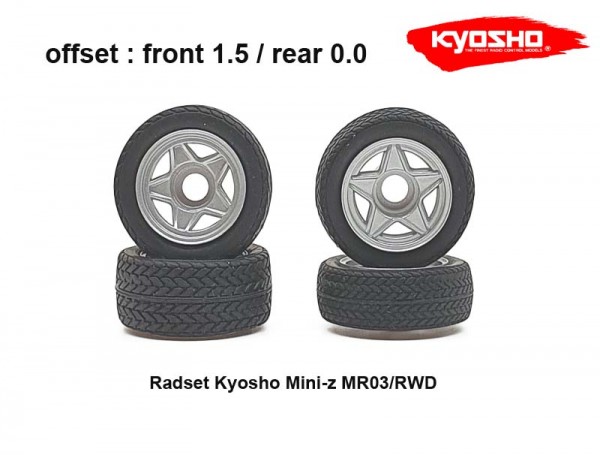 Radset (4) Mini-z MR-03 1.5 / 0 radial