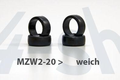 Reifen Mini-z Slick, 8.5mm (4) MZW02-20
