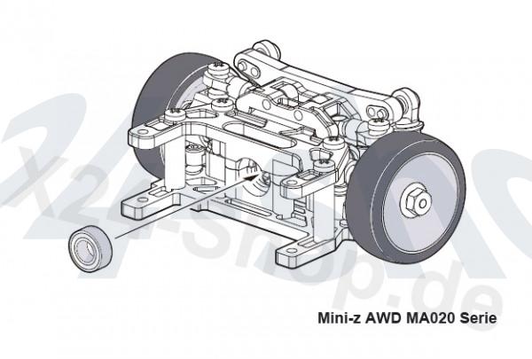 Kyosho Mini-z / Kugellager AWD MA020 / Tuning / rear