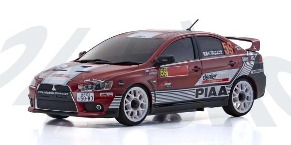 Kyosho Mini-z AWD Karosserie | Mitsubishi Lancer Evolution X Dealer Team PWRC2008 | K.MZP462M