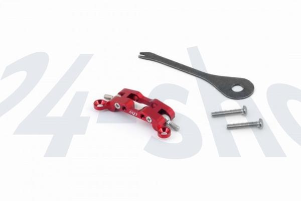 Mpower | Mini-Z Tuning | Alu Upper Arm Holder (for AWD-DWS, Red) | MAU107R