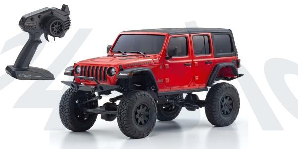 Kyosho | Mini-Z Crawler | MX-01 | Jeep Wrangler Rubicon Firecracker Red | K.32521R